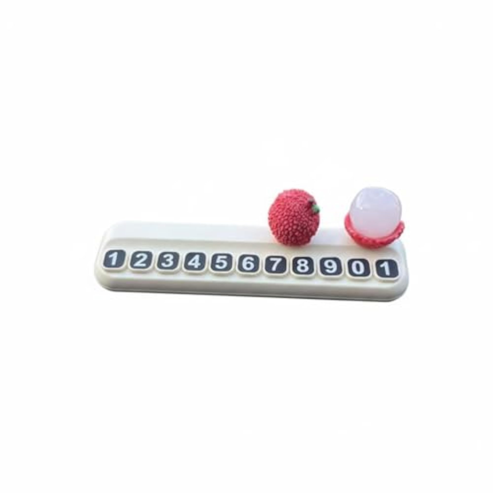 Good Luck Charm Dashboard Fruit Ornament with Temporary Parking Card